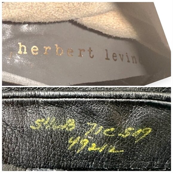 Vintage Rare Herbert Levine Dalmatian‎ print Cow Fur with Black Leather boots - Picture 10 of 15